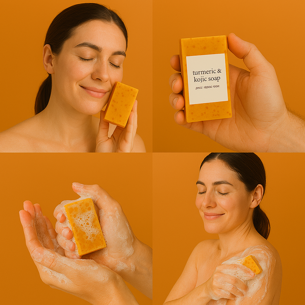 Turmeric & Kojic Acid Natural Soap for Dark Spots